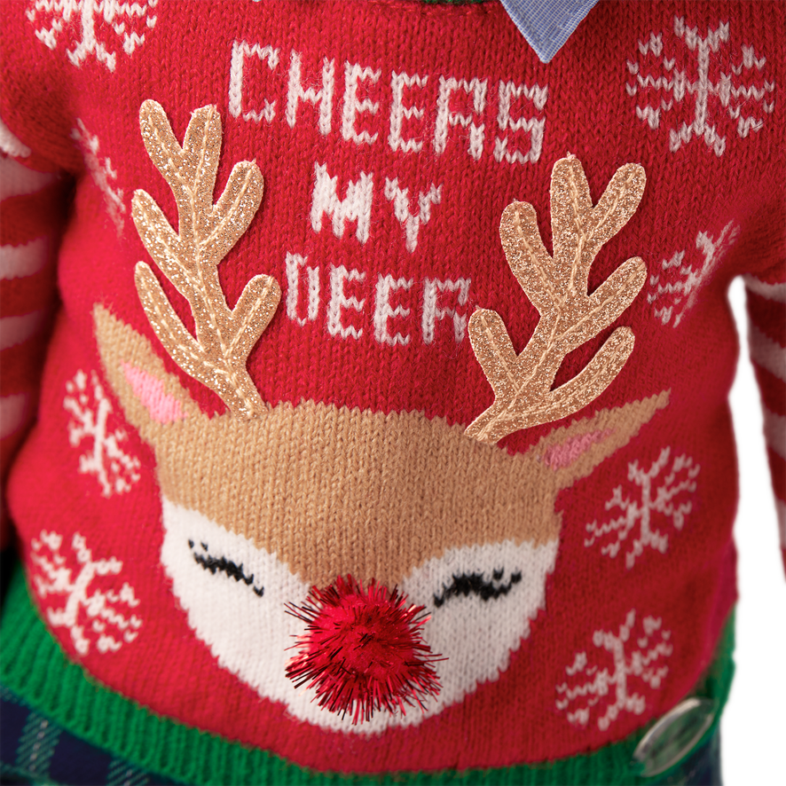 Silly Holiday Sweater Bundle for 18-inch Dolls