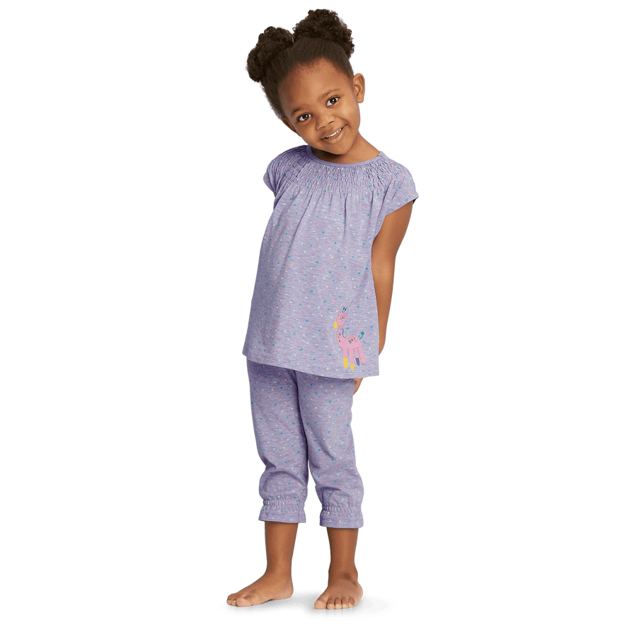 Cuddly Giraffe Pajamas for Little Girls
