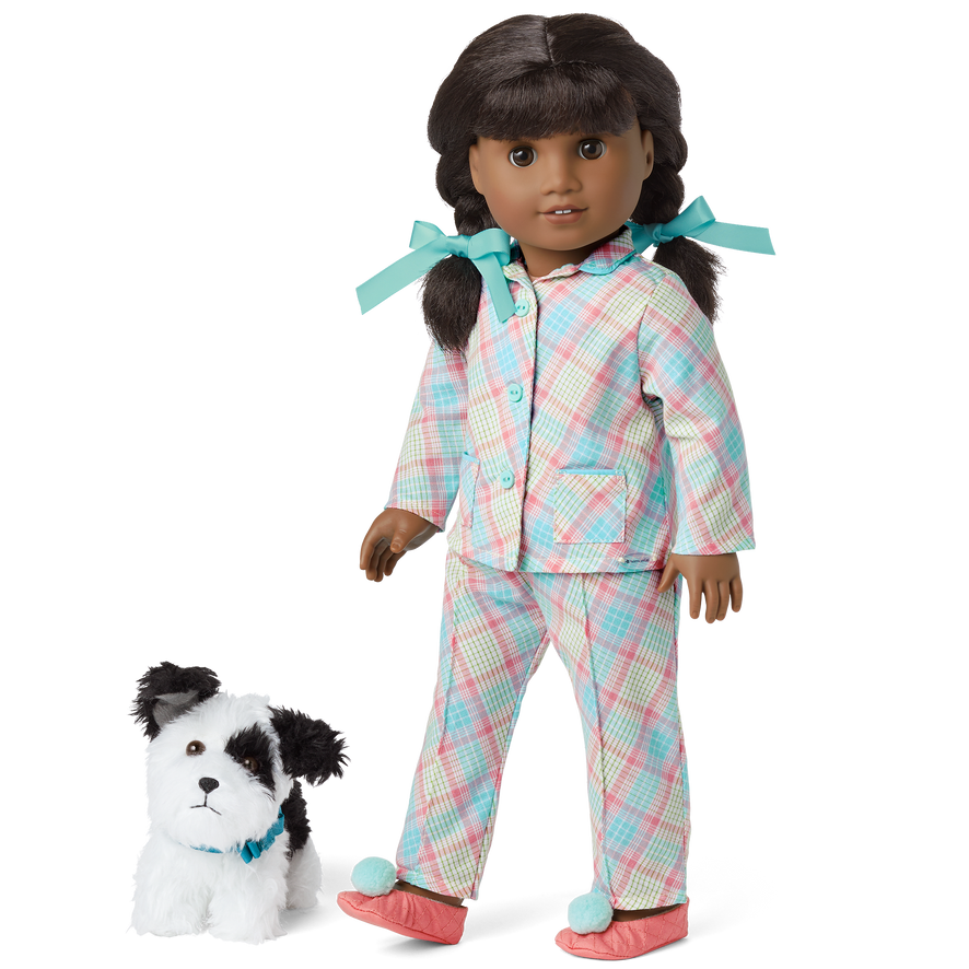 Melody's™ Plaid Pajamas & Dog