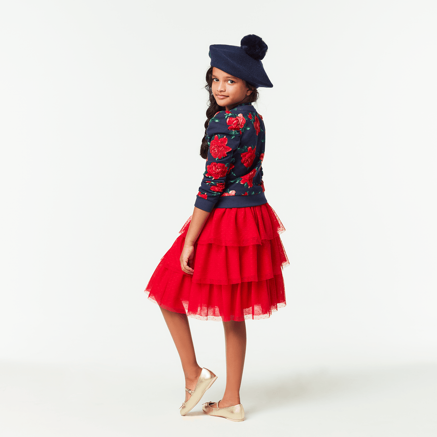 American Girl® x Janie and Jack Rose Red Tulle Skirt for Girls
