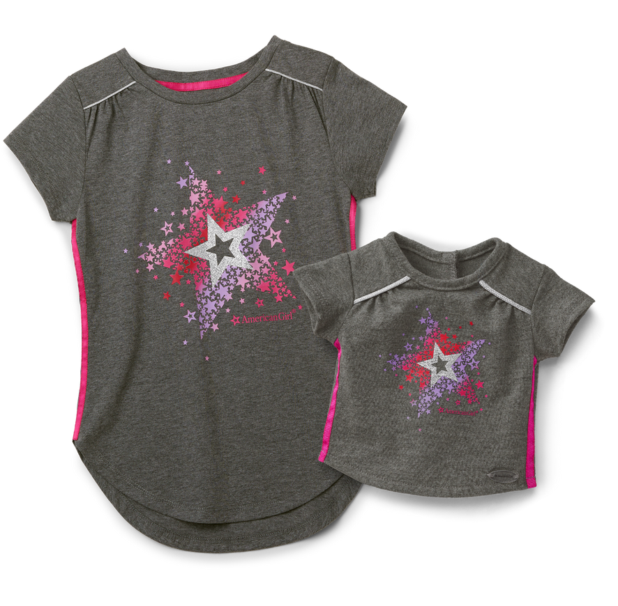 Star Bright Tee for Girls & 18-inch Dolls