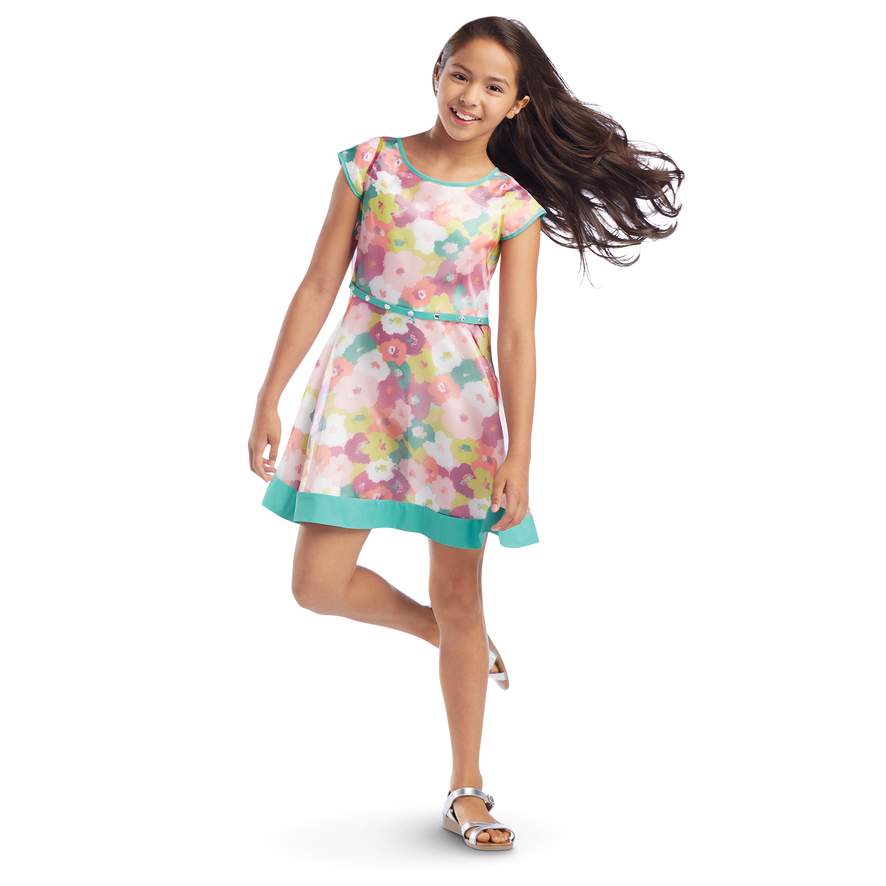 Bright Blooms Dress for Girls