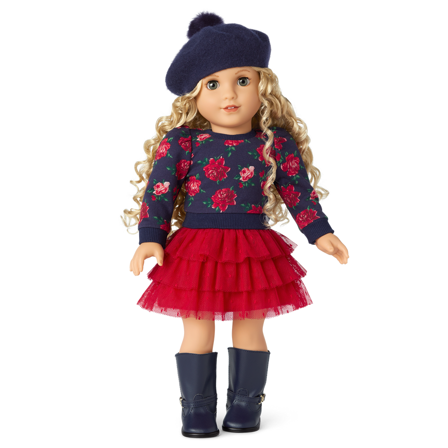 American Girl® x Janie and Jack Wrapped in Roses Party Top for 18-inch Dolls