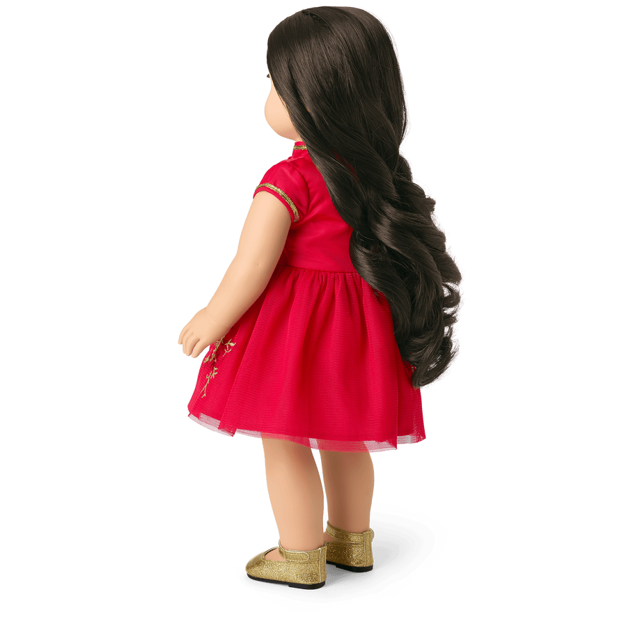 Lunar New Year's Celebration Outfit for 18-inch Dolls