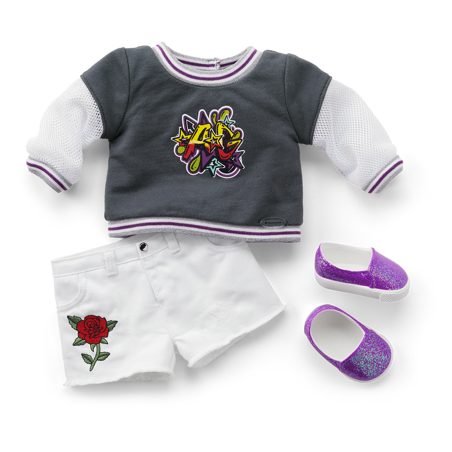 Truly Me™ Doll #91 in Girly Graffiti + Chic & Stylish Accessories