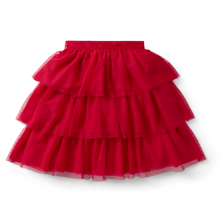 American Girl® x Janie and Jack Rose Red Tulle Skirt for Girls