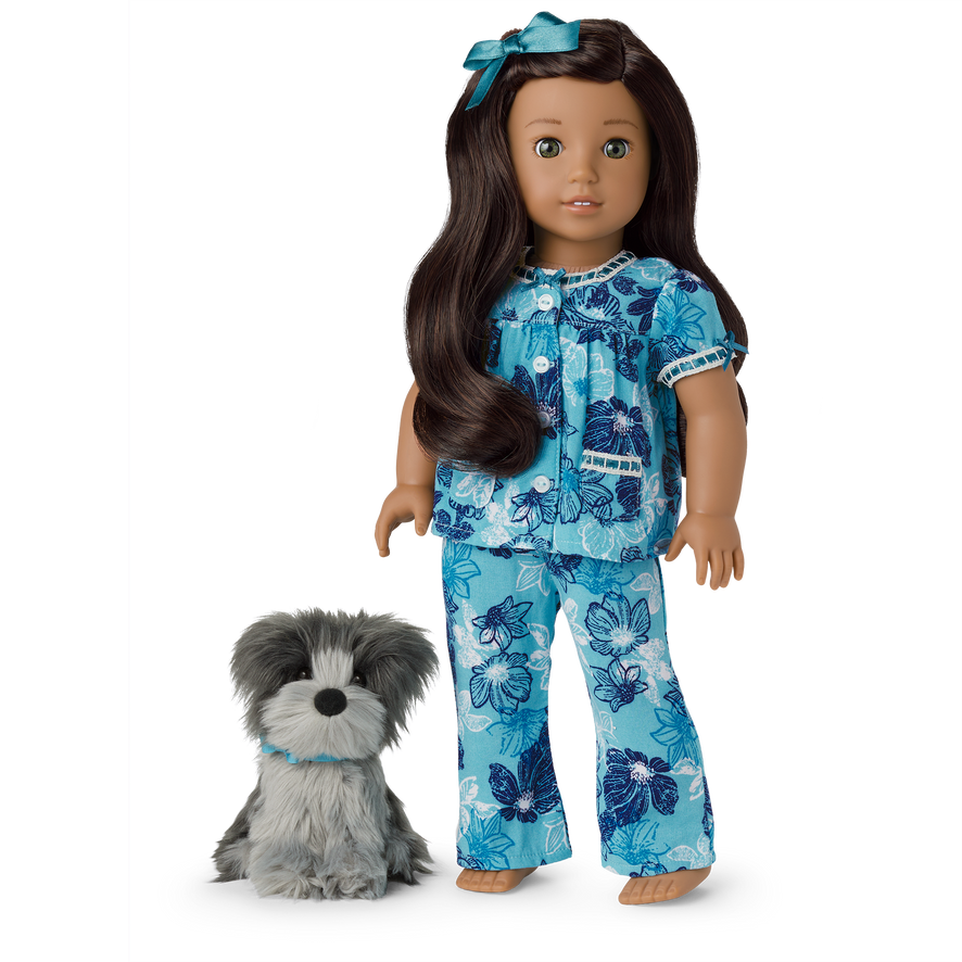 Nanea's™ Floral Pajamas & Dog