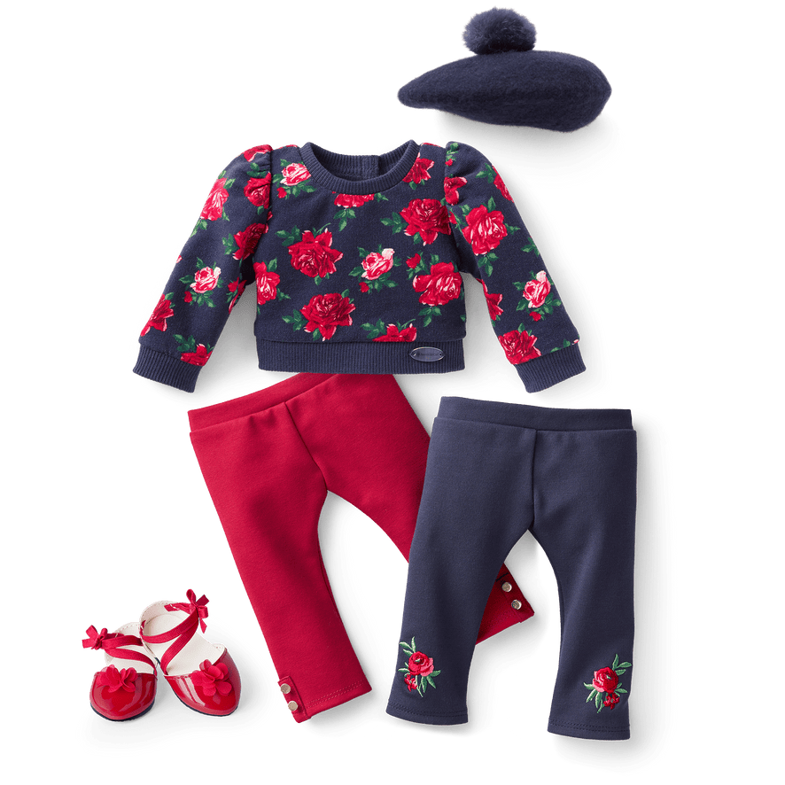 American Girl® x Janie and Jack Party Top & Leggings Bundle for 18-inch Dolls