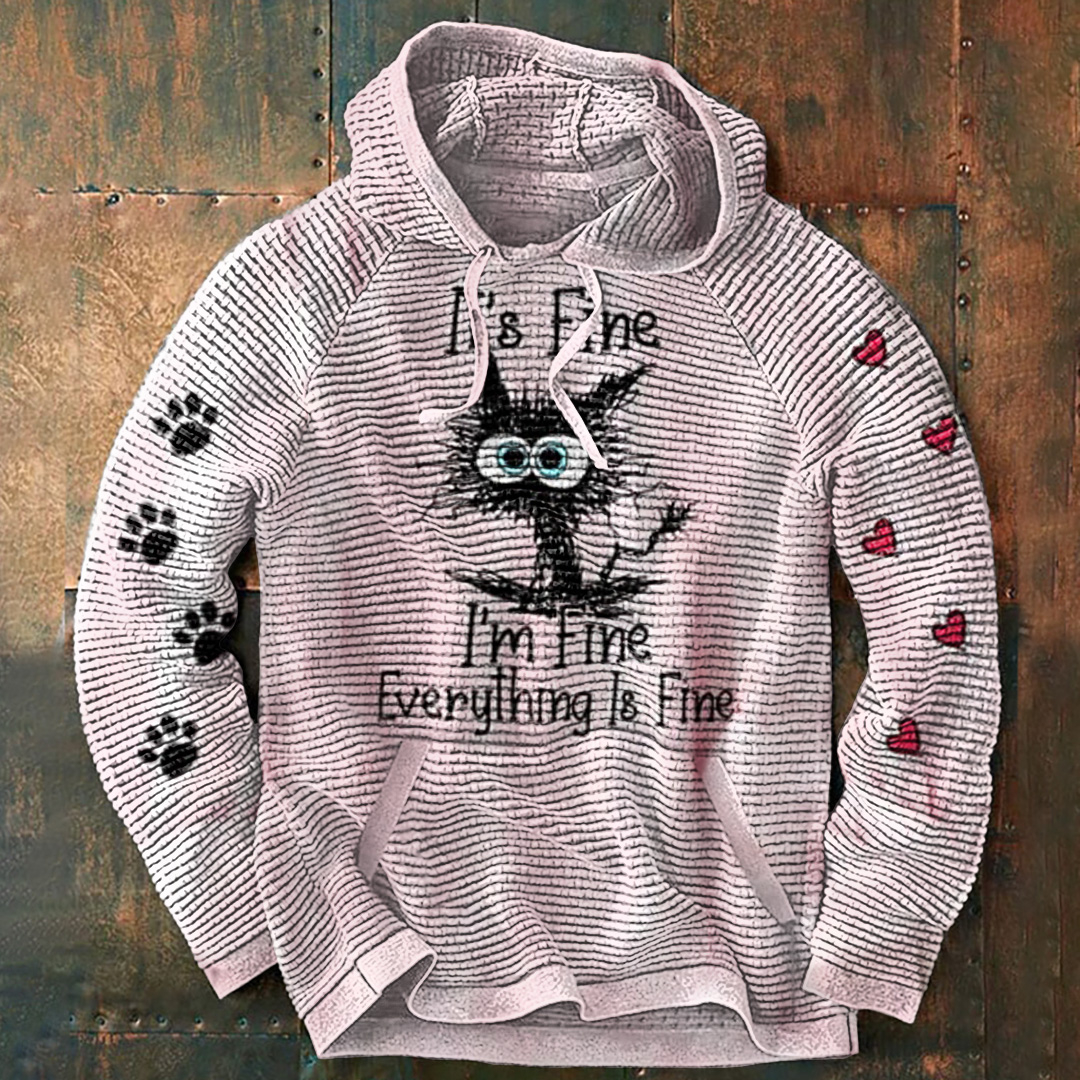 Casual Printed Long Sleeve Hoodie