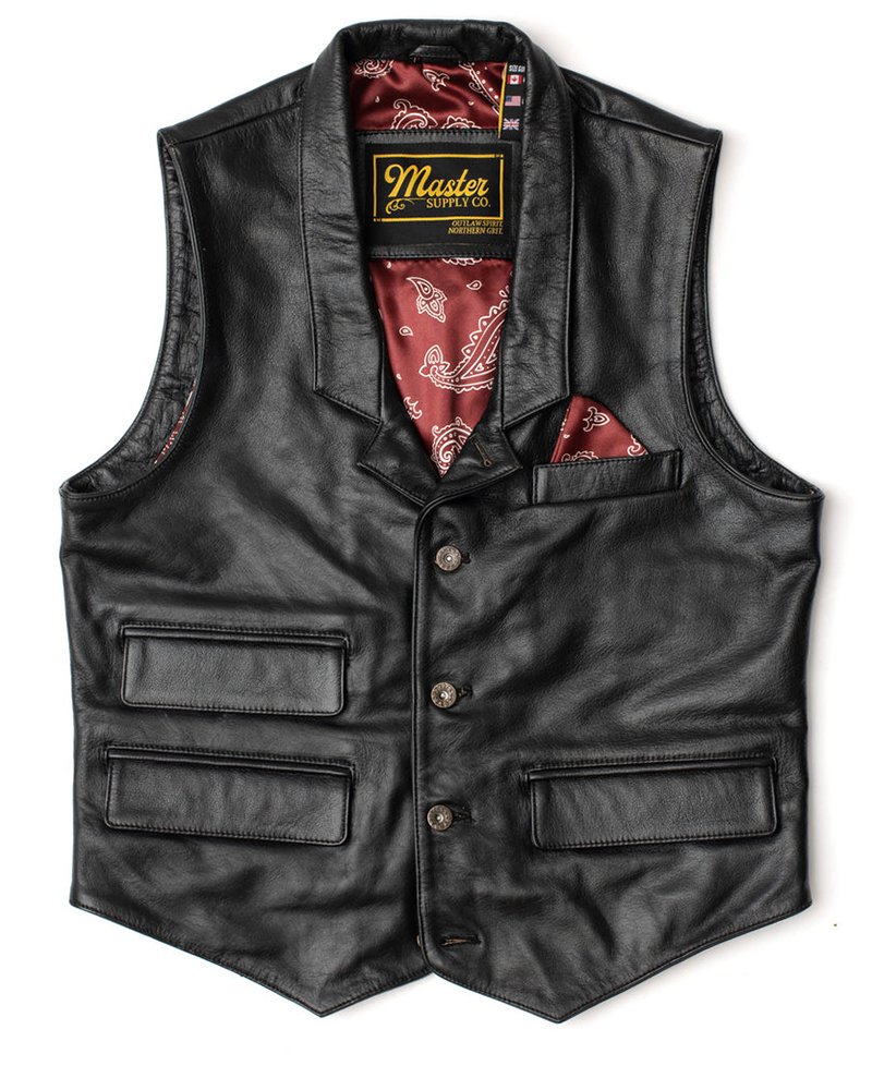 Casual all-match hunting leather waistcoats