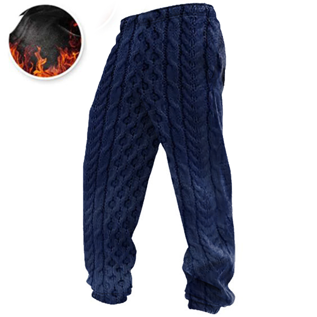 Men's Vintage Print Contrast Sweatpants