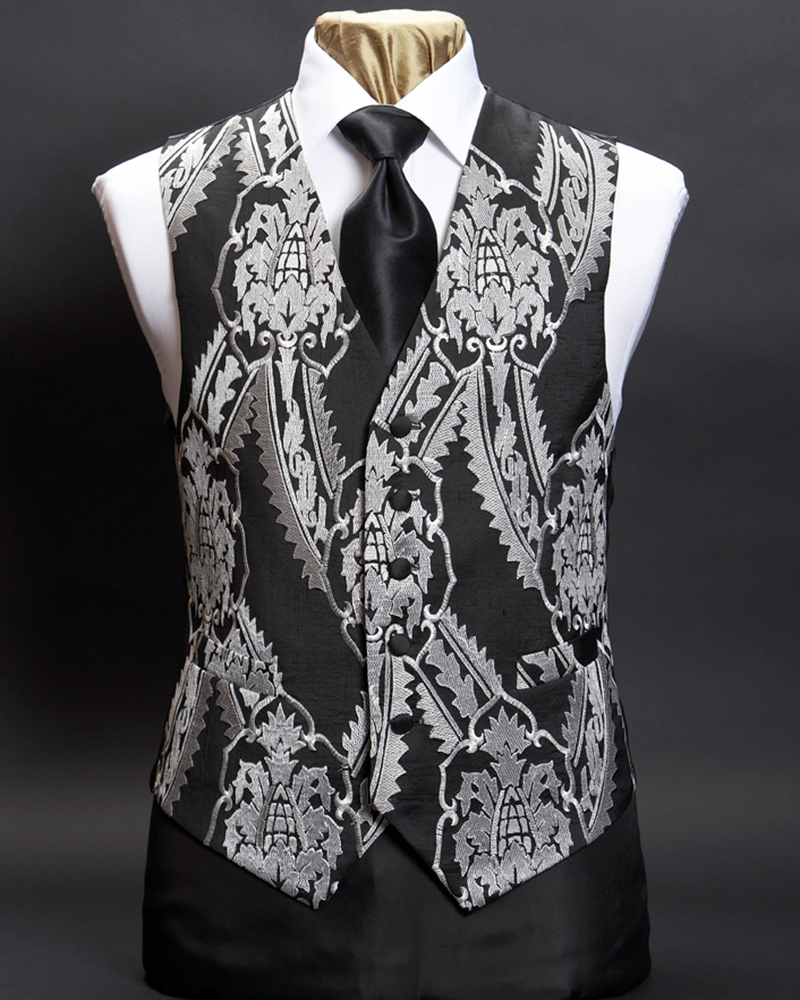 Men's Vintage Casual Jacquard Brocade Vest