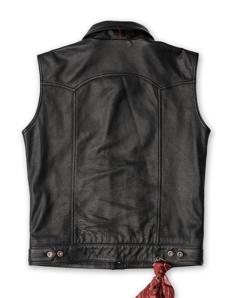 Casual all-match hunting leather waistcoats
