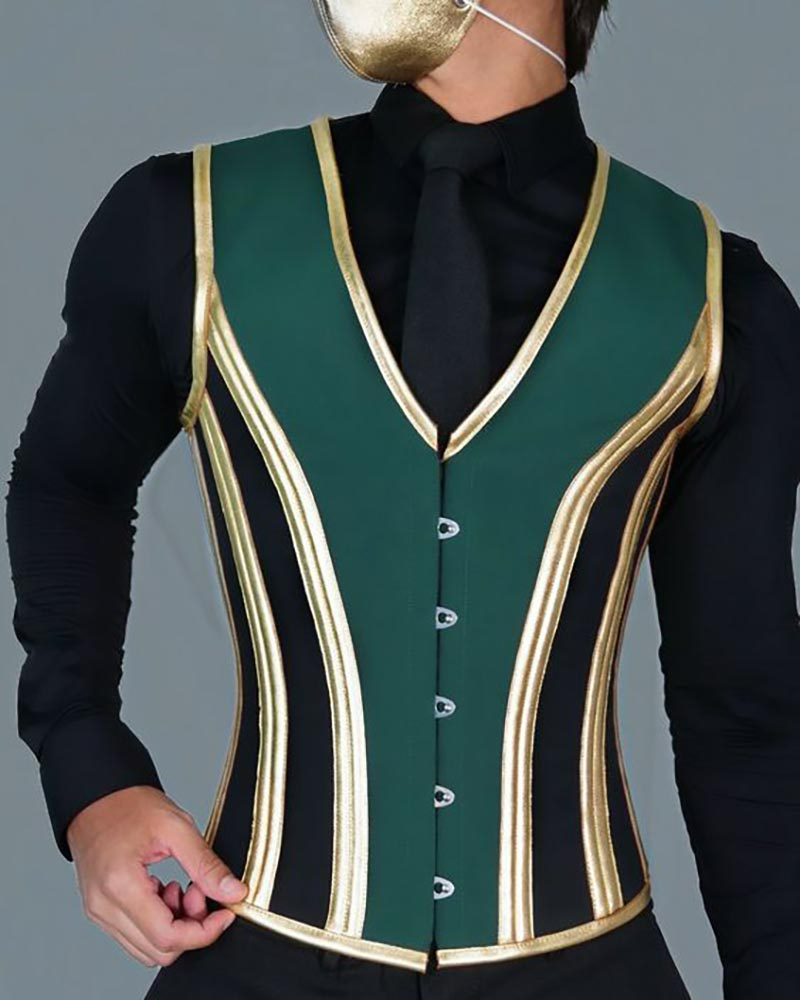 Casual all-match color contrast men's vest