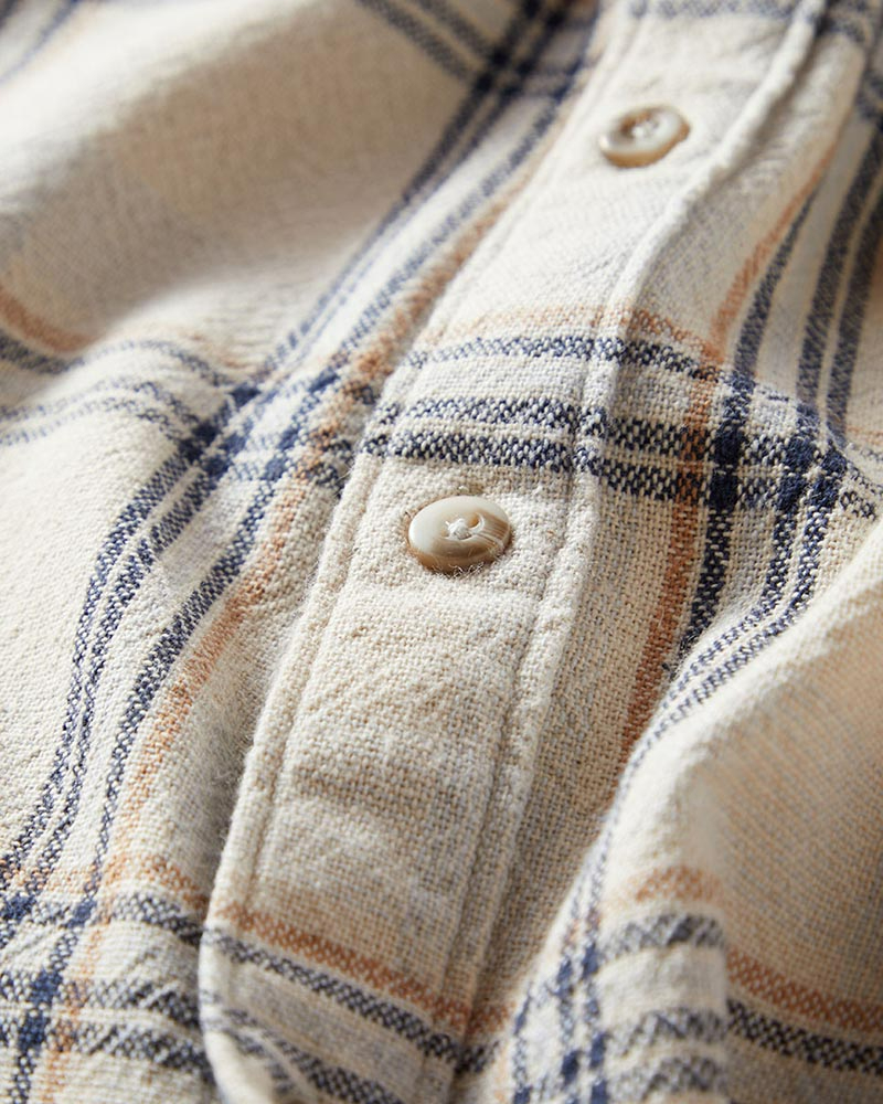 Men's Casual Plaid Print Long Sleeve Shirt