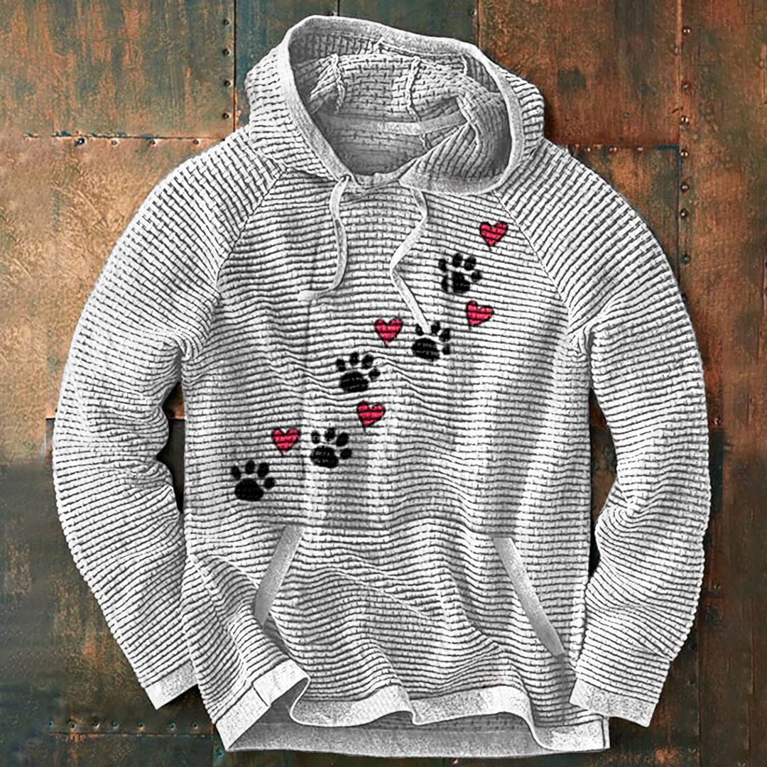 Casual all-match long-sleeve printed hoodie