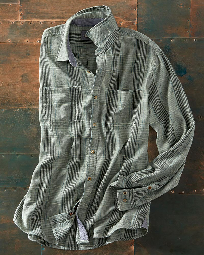 Men's Casual Plaid Print Shirt