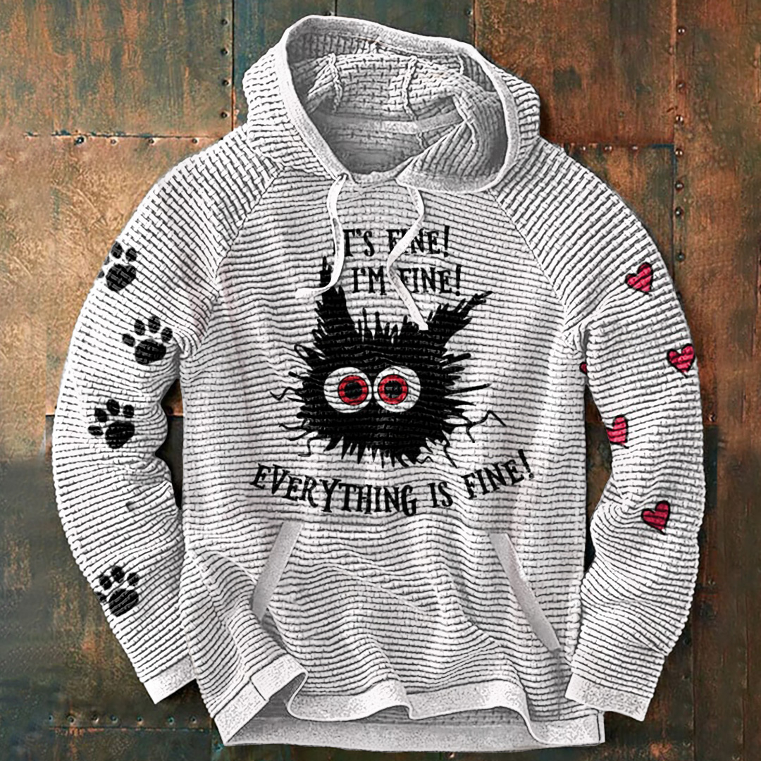 Casual Printed Long Sleeve Hoodie