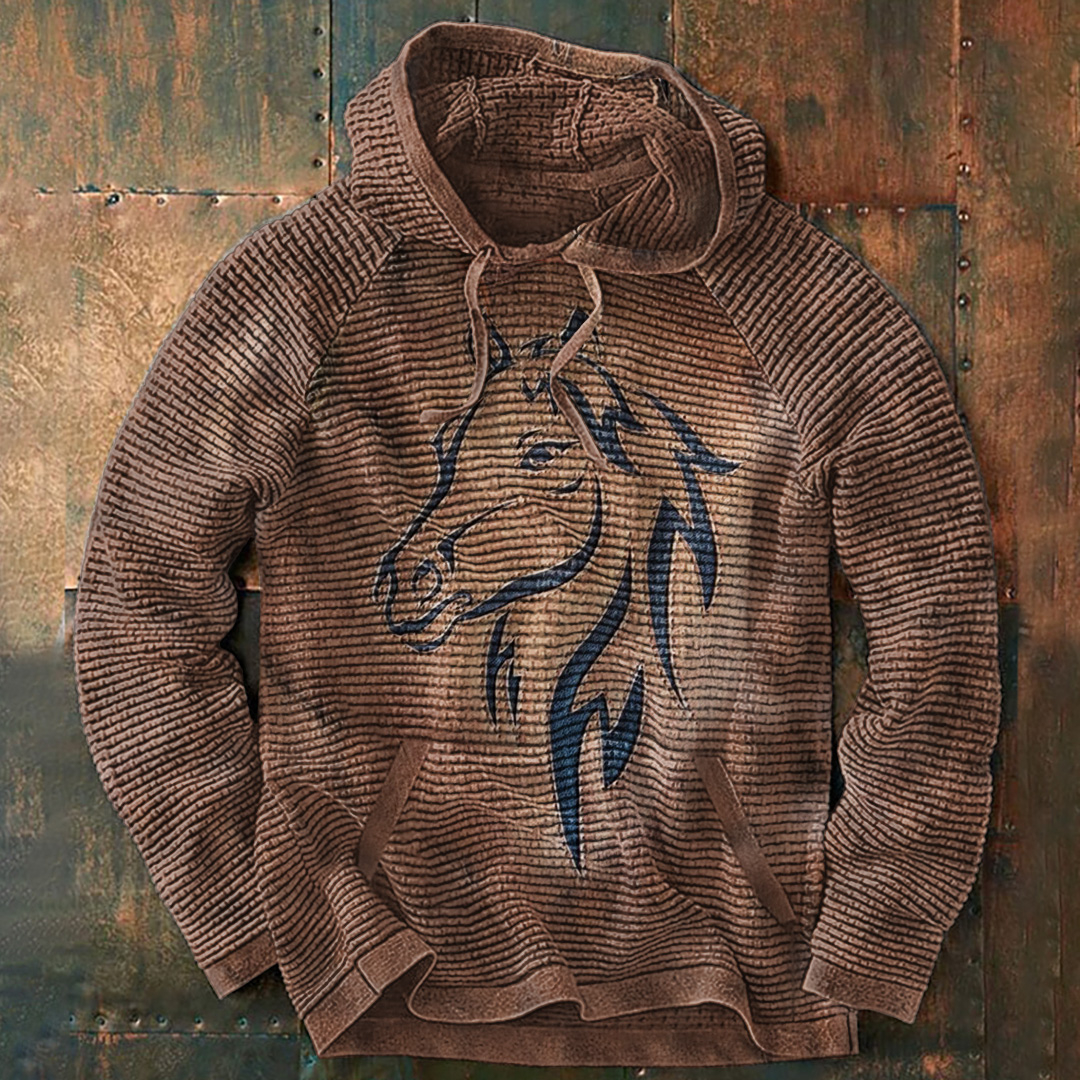 Western Horse Leather Art Graphic Hoodie
