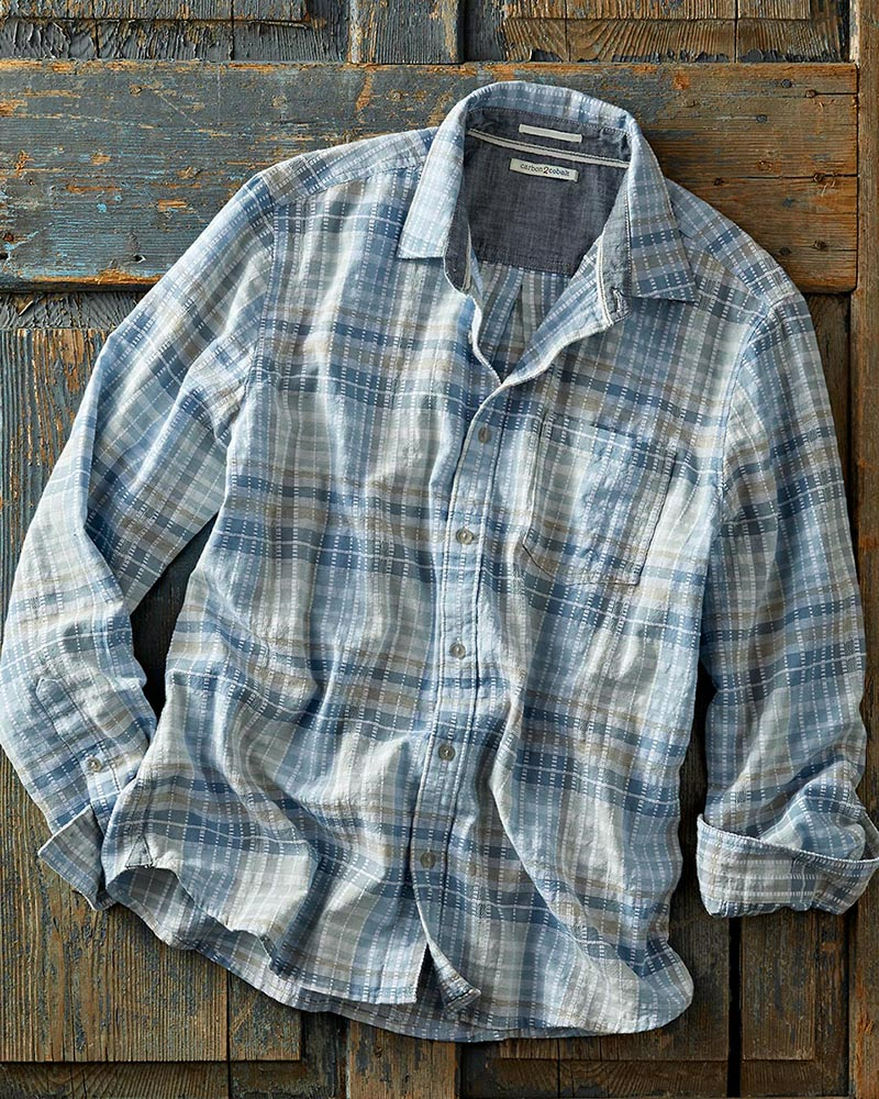 Men's Casual Pre-Sunrise Blues Shirt