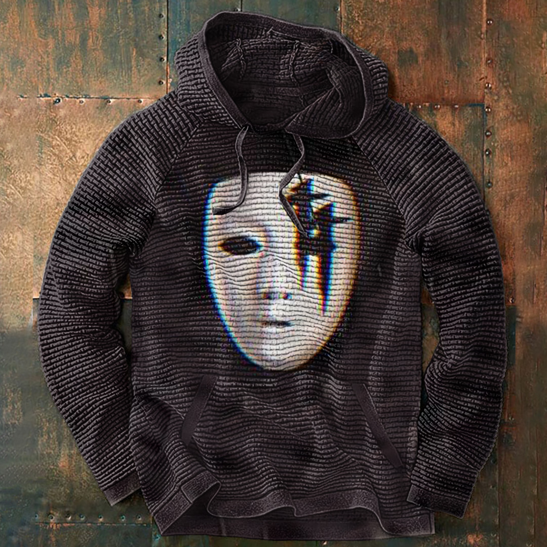 Versatile Colorblock Print Hoodie