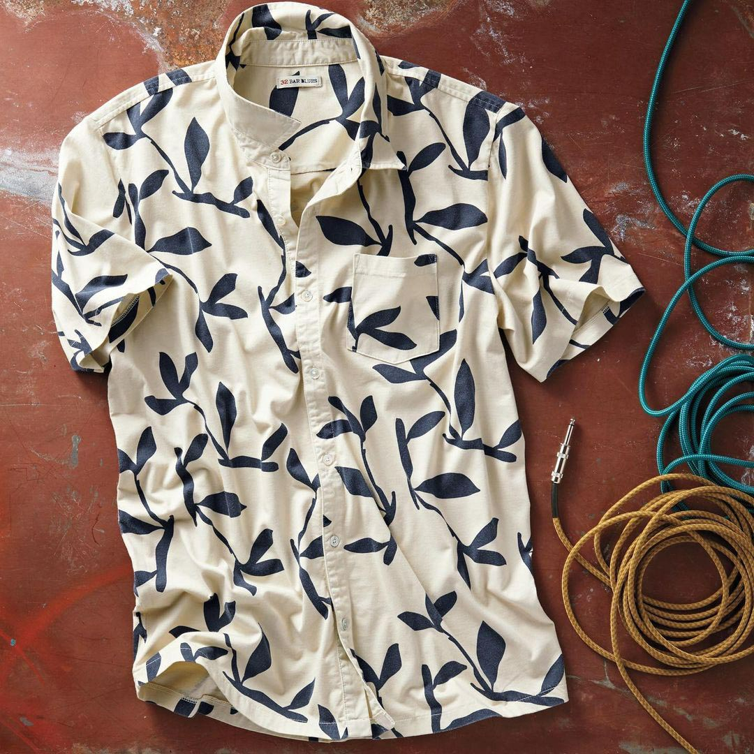 Men's Casual Printed Short Sleeve Shirt