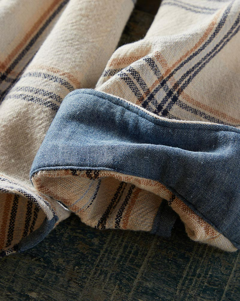 Men's Casual Plaid Print Long Sleeve Shirt