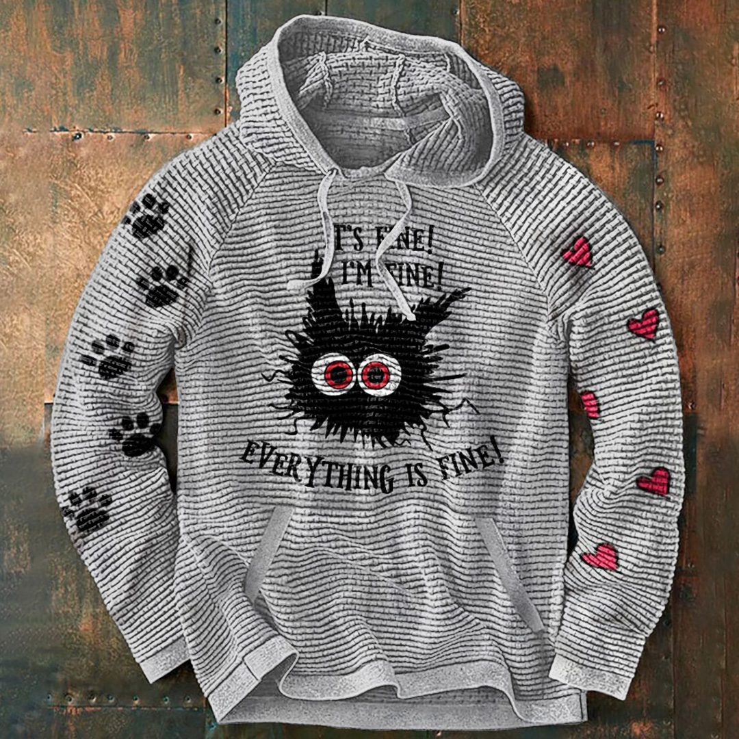 Casual Printed Long Sleeve Hoodie