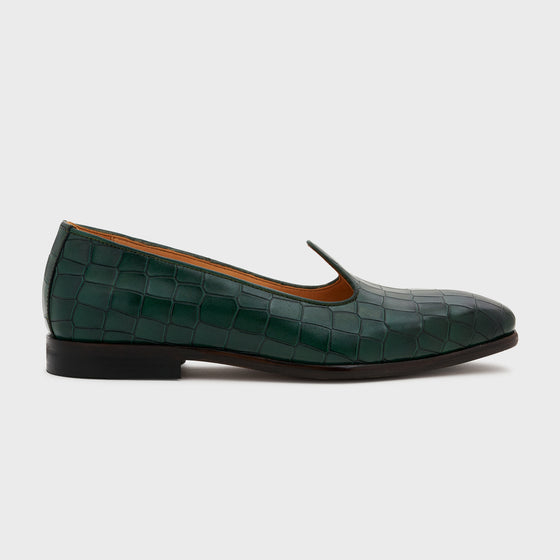 Nagra | Forest Green Croco Leather