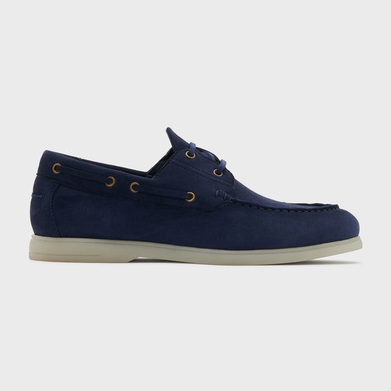 Boat Shoes | Deep Blue Suede