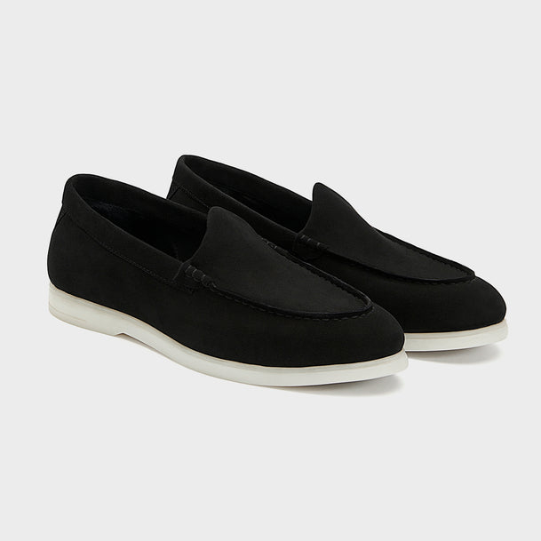 Loafer | Solid Black Suede