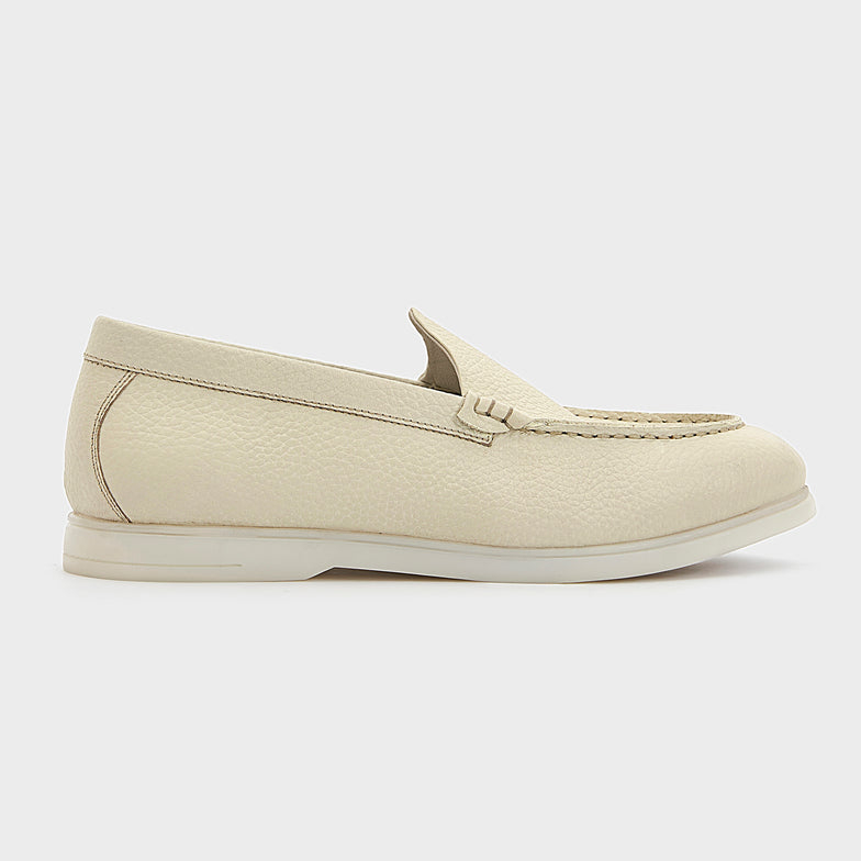 Loafer | Pearl White Leather