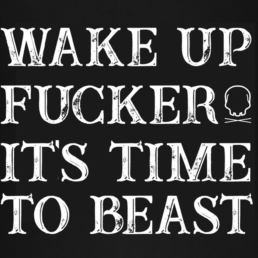 Wake Up Fucker It's Time To Beast Skull Butterfly Demon Print Women's T-Shirt