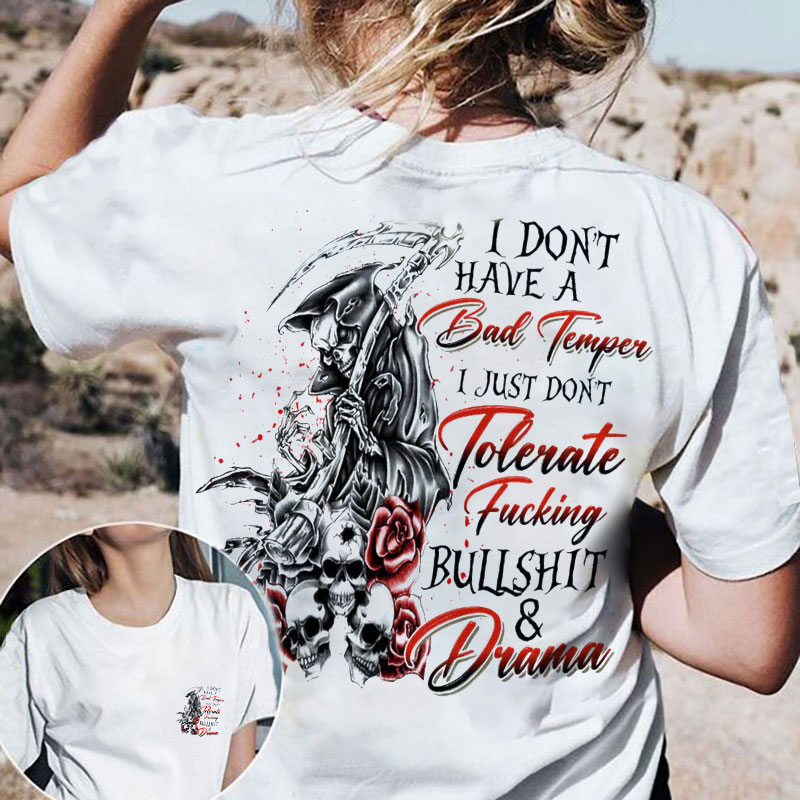 I Don't Have A Bad Temper Skuii Print Women's T-Shirt