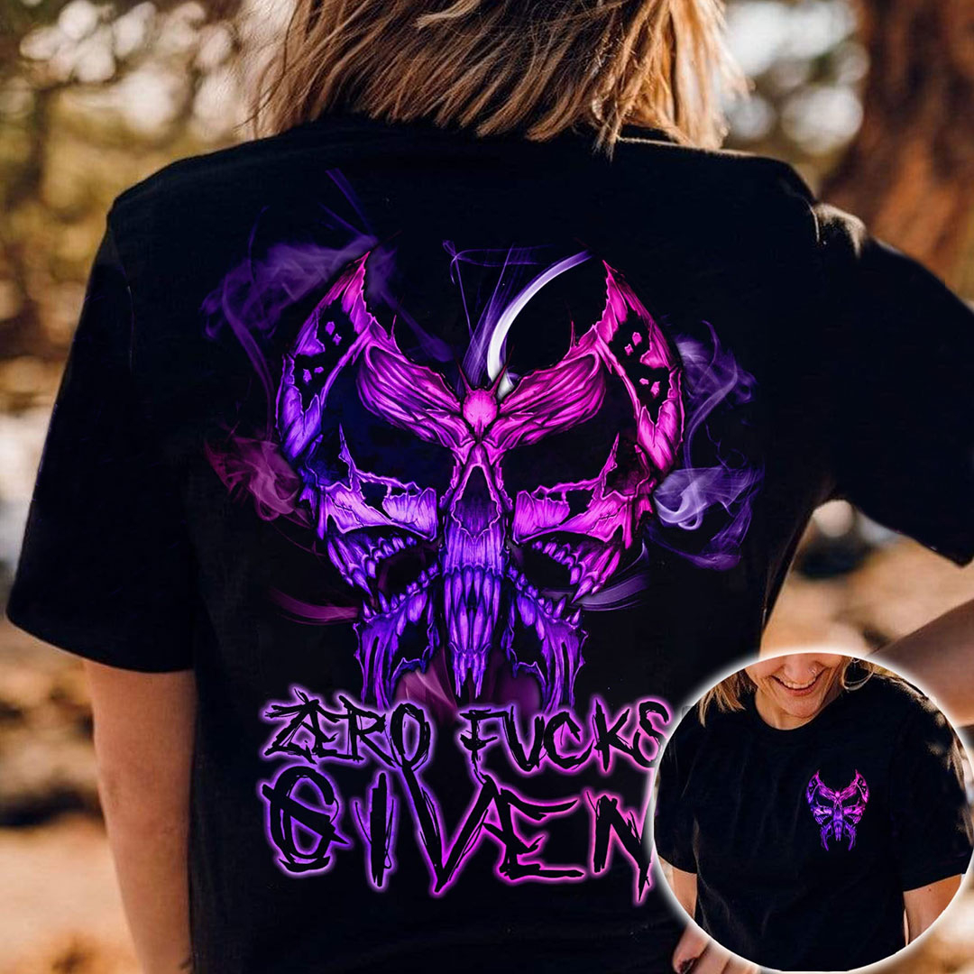 Skull Butterfly Demon Print Women's T-Shirt