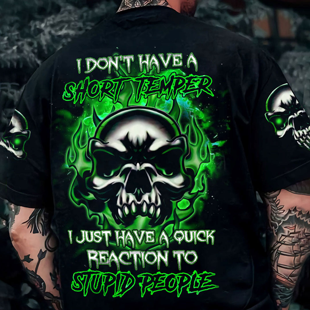 I Don't Have A Short Temple Print Men's T-Shirt