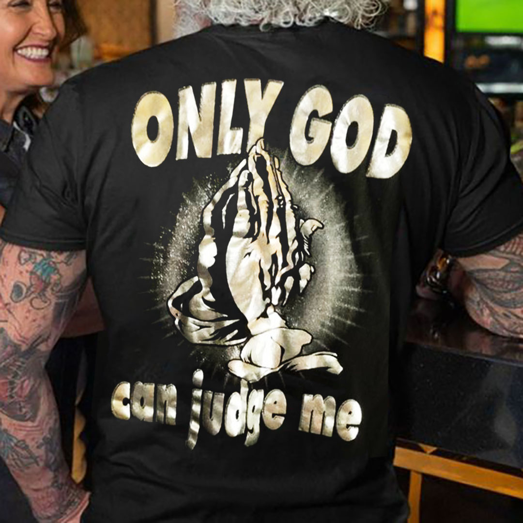 Flying Horse 2 Pac Only God Can Judge me Print Men's T-Shirt