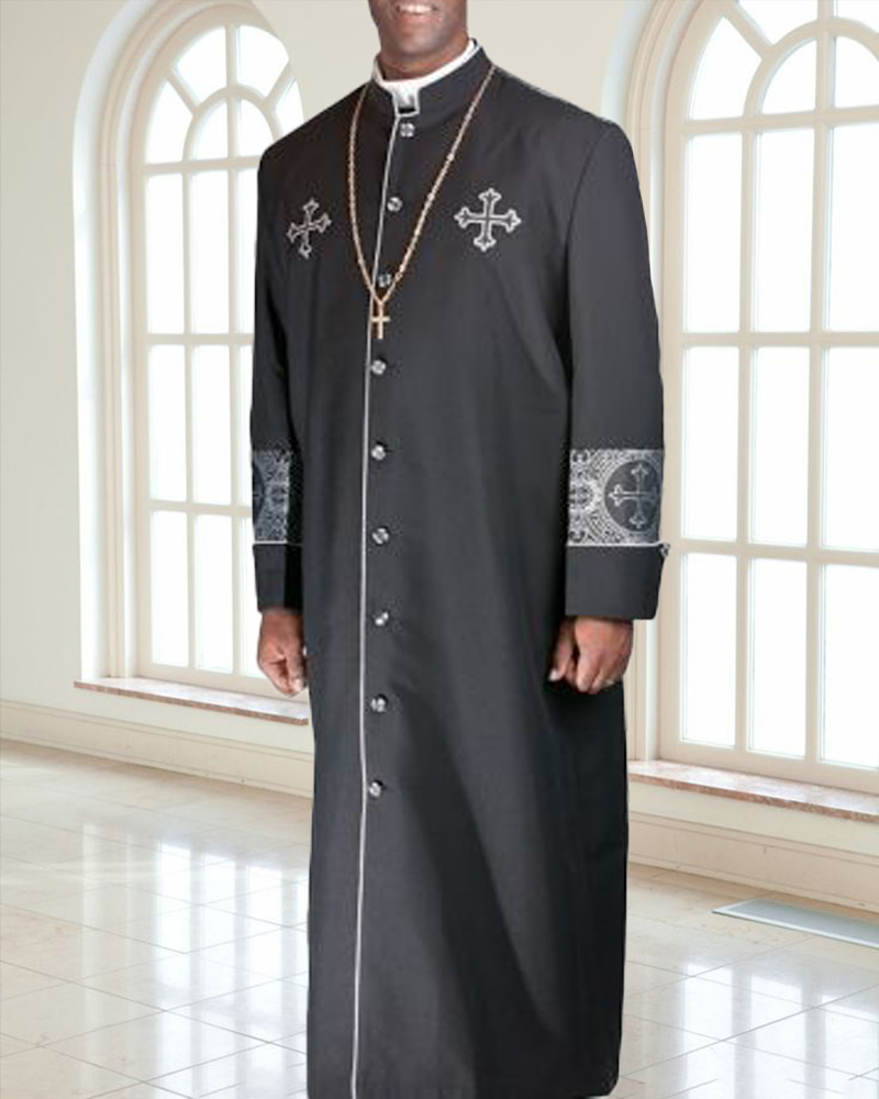 Men's casual color contrast print long-sleeved jacket