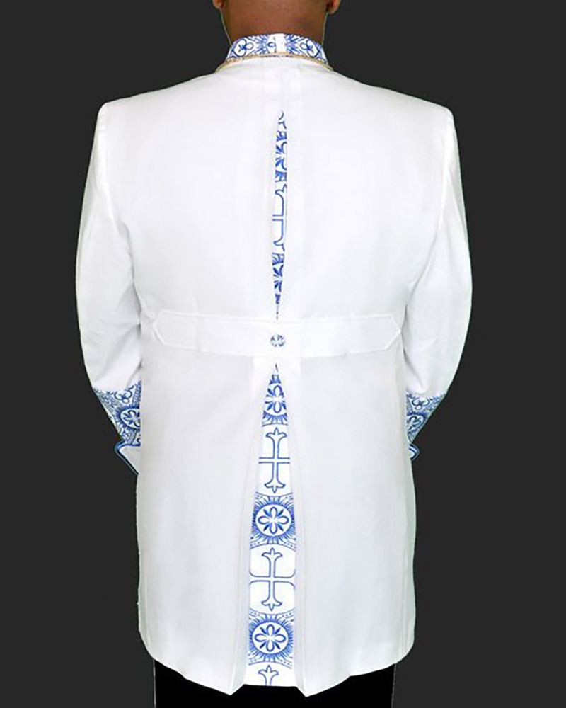 Men's Casual Contrast Color Printed Jacket