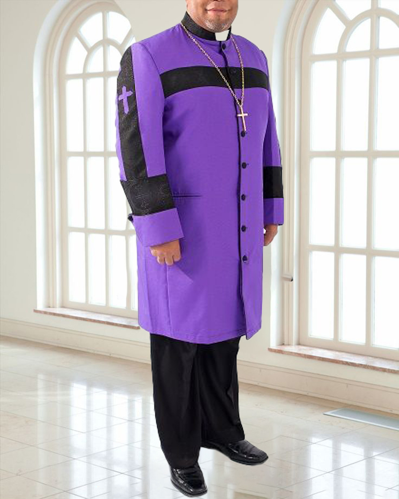 Men's Casual Contrast Color Printed Jacket