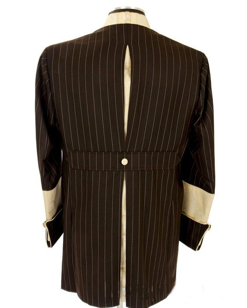 Men's Casual Contrast Color Printed Jacket