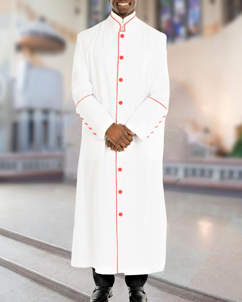 Men's casual color contrast print long-sleeved jacket