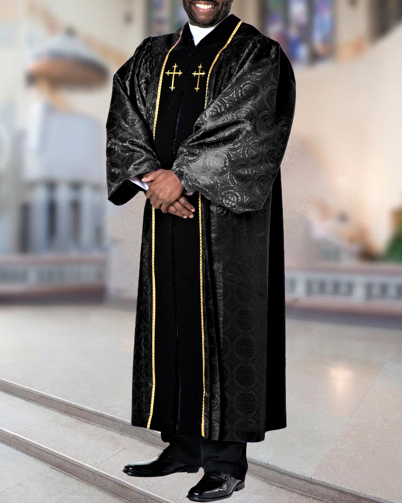 Men's casual color contrast print long-sleeved jacket