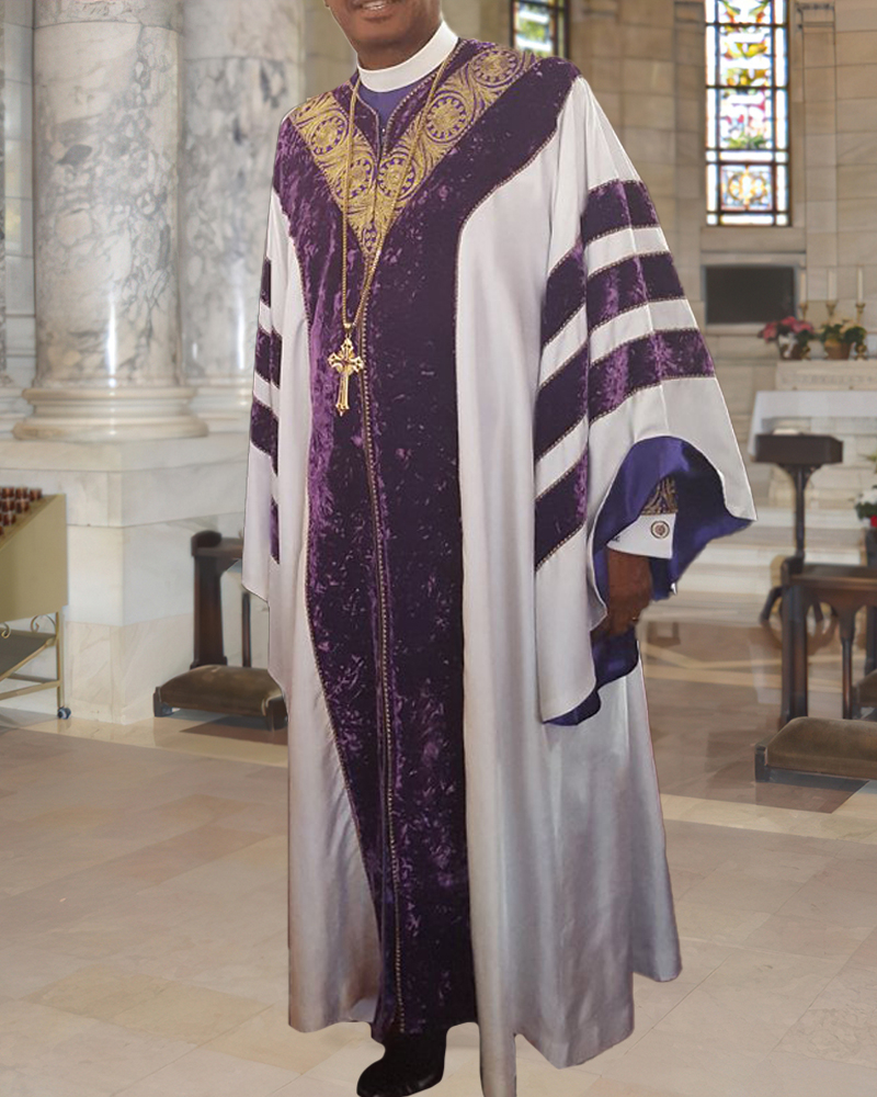 Men's casual color contrast print long-sleeved jacket