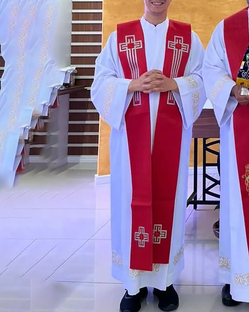 Men's casual color contrast print long-sleeved jacket