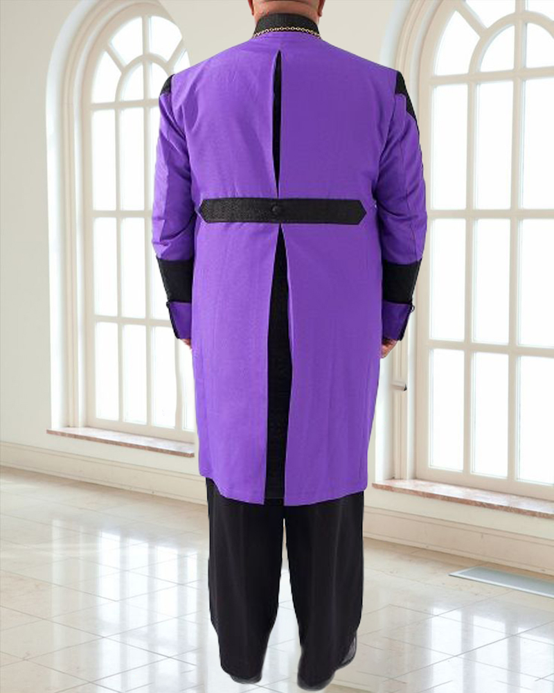 Men's Casual Contrast Color Printed Jacket