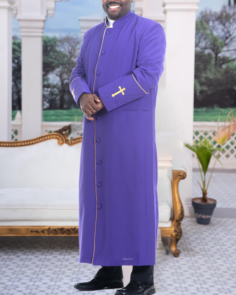 Men's casual color contrast print long-sleeved jacket