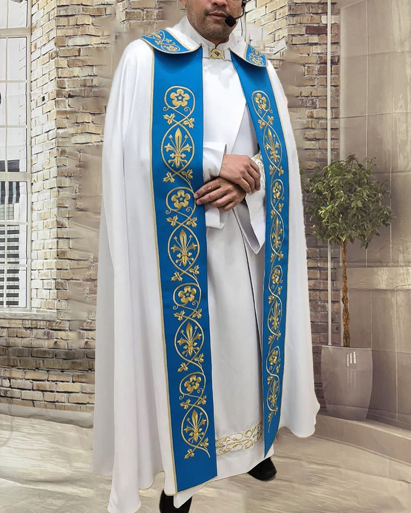 Men's casual color contrast print long-sleeved jacket