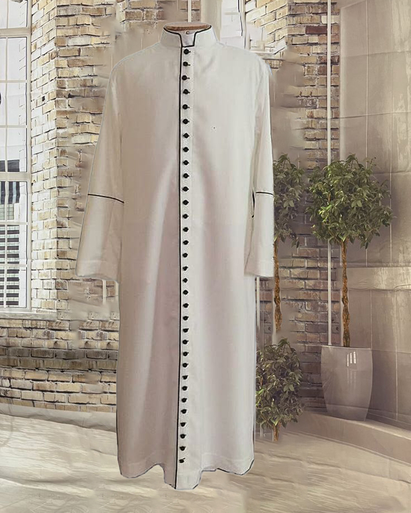 Men's casual color contrast print long-sleeved jacket