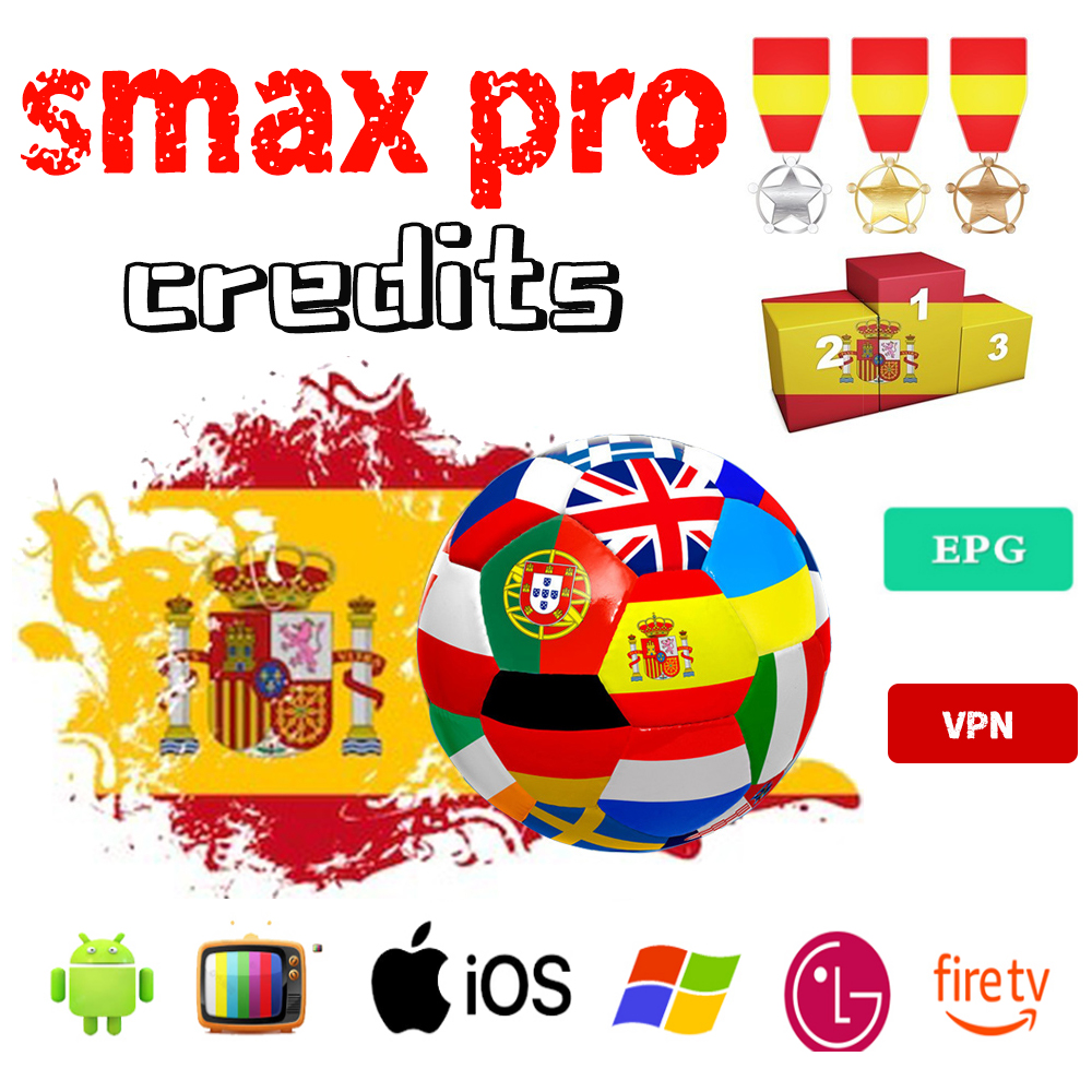 Best IPTV server smax pro server with VPN best credits for reseller